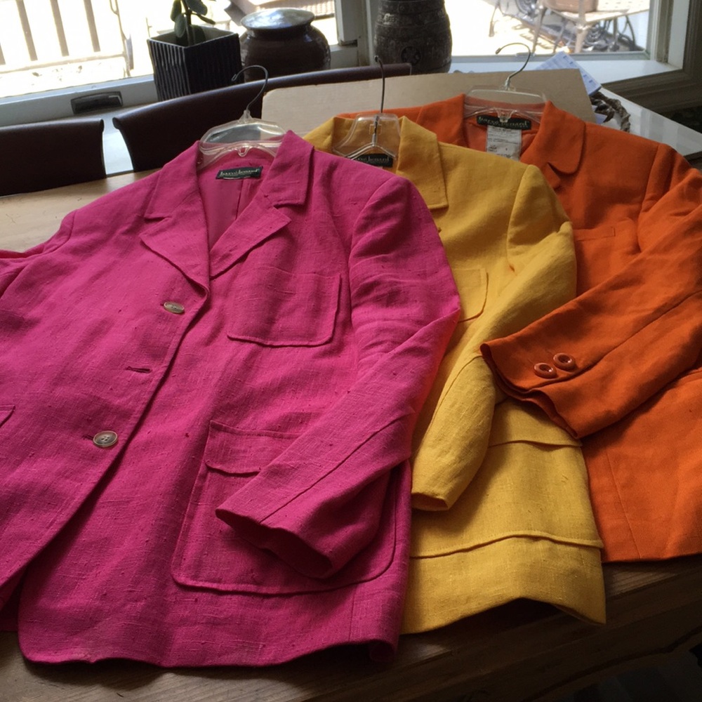 Harvey Bernard Linen Blazers